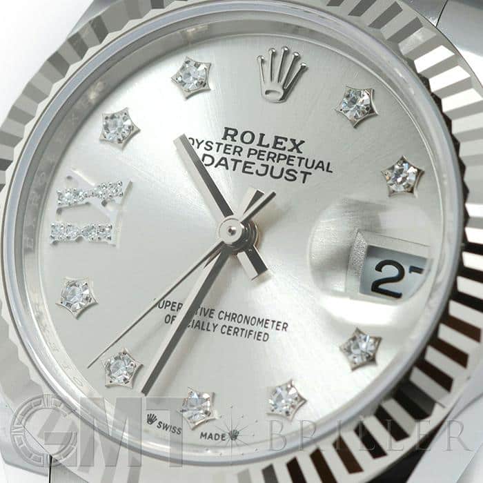 ROLEX ロレックス デイトジャスト 28 279174G シルバー スター Ⅸダイヤ ジュビリーブレス 10