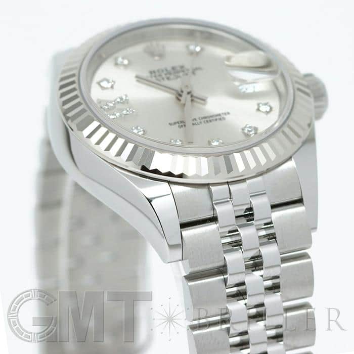 ROLEX ロレックス デイトジャスト 28 279174G シルバー スター Ⅸダイヤ ジュビリーブレス 16