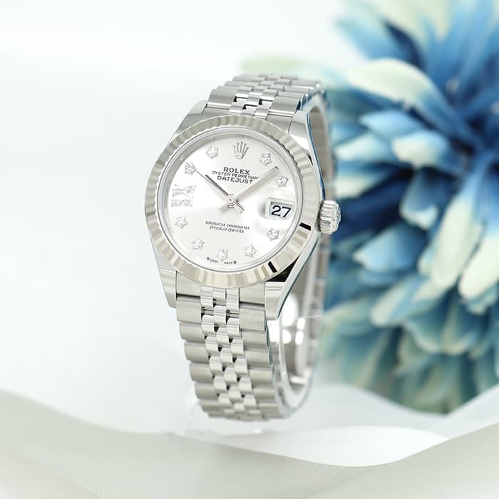 ROLEX ロレックス デイトジャスト 28 279174G シルバー スター Ⅸダイヤ ジュビリーブレス 2