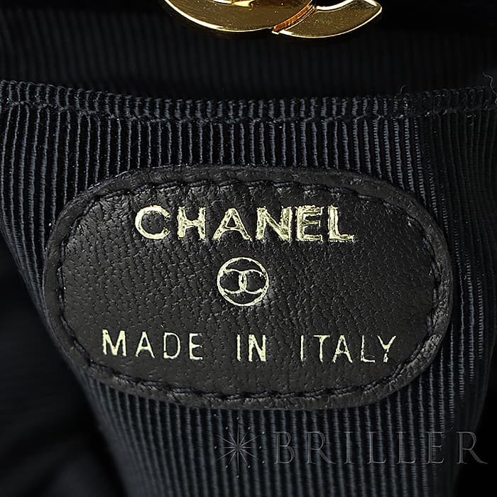 CHANEL シャネル その他 がま口ポーチ キャビアスキン ブラック 14
