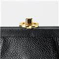 CHANEL シャネル その他 がま口ポーチ キャビアスキン ブラック 25