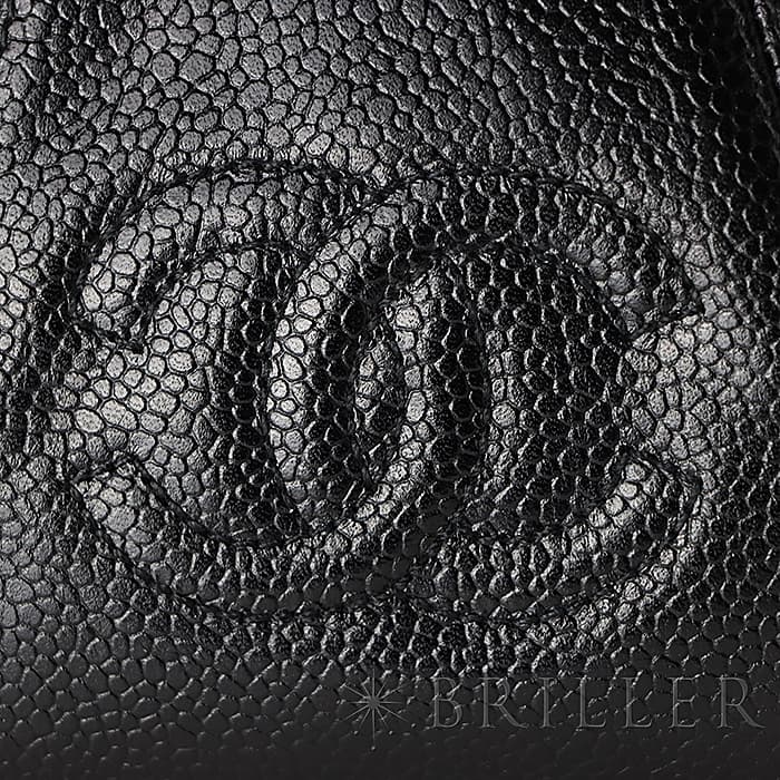 CHANEL シャネル その他 がま口ポーチ キャビアスキン ブラック 3
