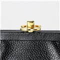 CHANEL シャネル その他 がま口ポーチ キャビアスキン ブラック 6