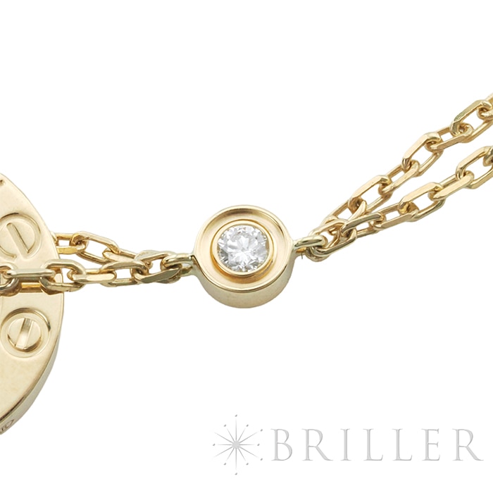 CARTIER カルティエ ラブ ブレスレット チェーン ダイヤモンド 2石 イエローゴールド CRB6038300 10