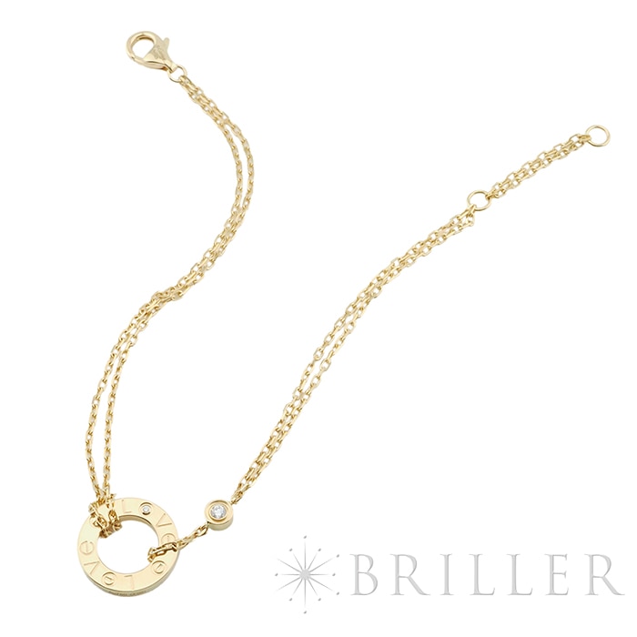 CARTIER カルティエ ラブ ブレスレット チェーン ダイヤモンド 2石 イエローゴールド CRB6038300 12