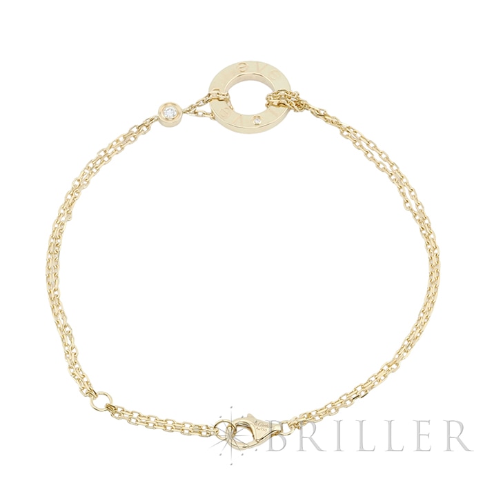 CARTIER カルティエ ラブ ブレスレット チェーン ダイヤモンド 2石 イエローゴールド CRB6038300 1
