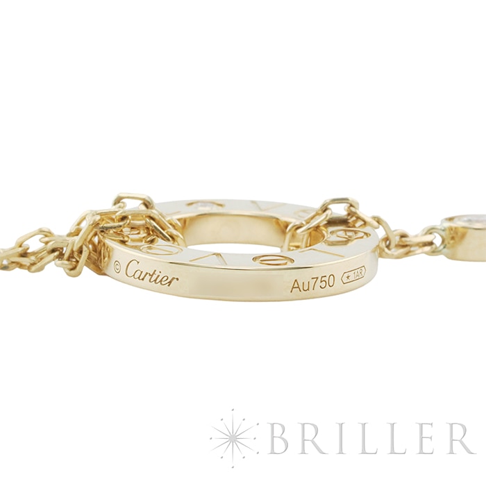 CARTIER カルティエ ラブ ブレスレット チェーン ダイヤモンド 2石 イエローゴールド CRB6038300 8