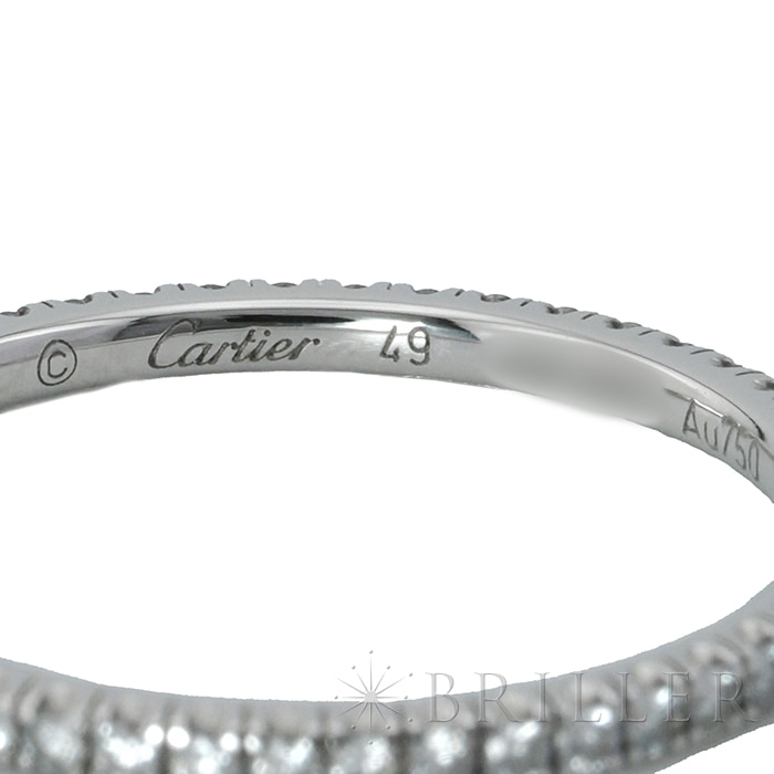 CARTIER カルティエ エタンセル ドゥ カルティエ リング 9号 1.5mm パヴェセッティング ダイヤモンド ホワイトゴールド B4210400 9