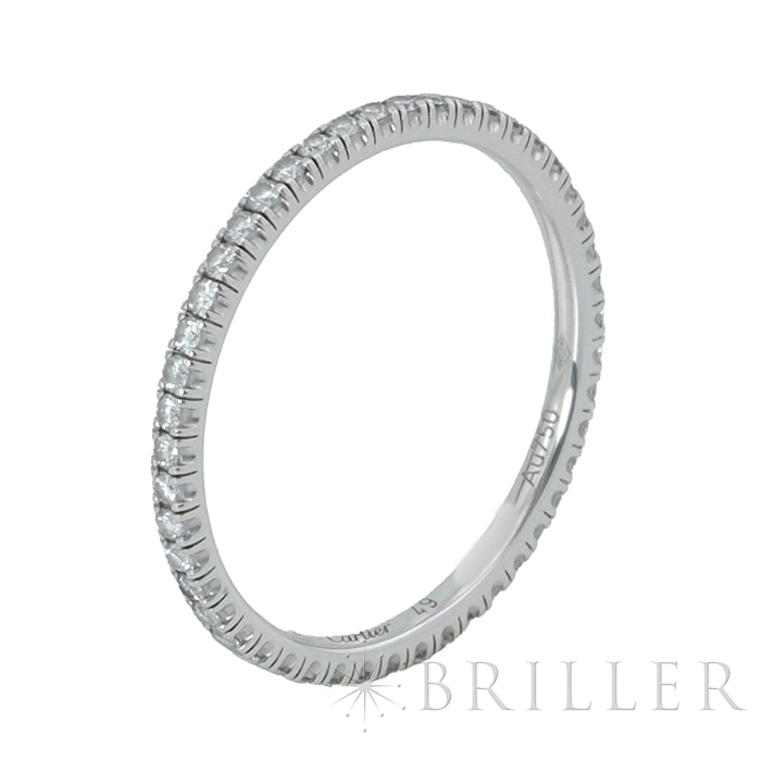 CARTIER カルティエ エタンセル ドゥ カルティエ リング 9号 1.5mm パヴェセッティング ダイヤモンド ホワイトゴールド B4210400 8