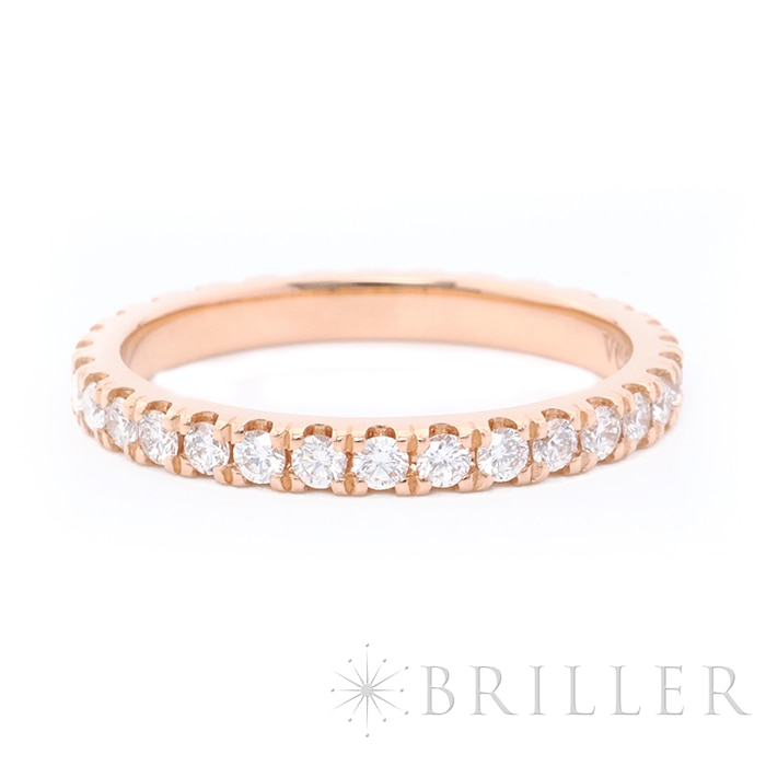 Van Cleef & Arpels ヴァン クリーフ&アーペル フェリシテ エタニティ リング 2.1mm ローズゴールド ダイヤモンド 12号 VCARP7RH00 9