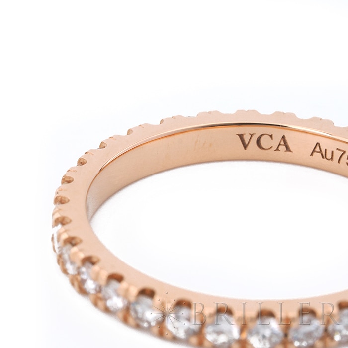 Van Cleef & Arpels ヴァン クリーフ&アーペル フェリシテ エタニティ リング 2.1mm ローズゴールド ダイヤモンド 12号 VCARP7RH00 10