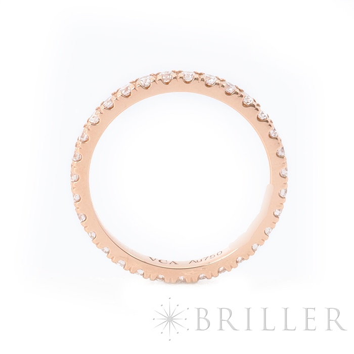 Van Cleef & Arpels ヴァン クリーフ&アーペル フェリシテ エタニティ リング 2.1mm ローズゴールド ダイヤモンド 12号 VCARP7RH00 3