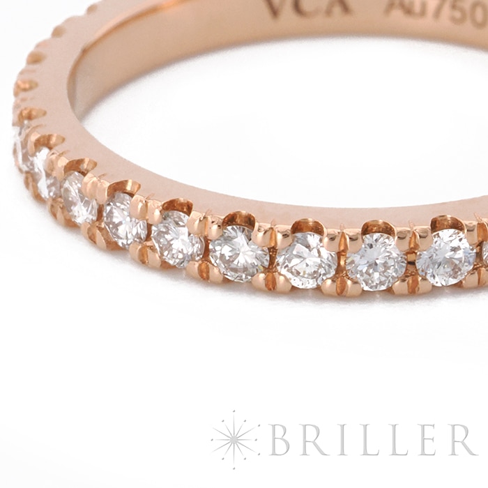 Van Cleef & Arpels ヴァン クリーフ&アーペル フェリシテ エタニティ リング 2.1mm ローズゴールド ダイヤモンド 12号 VCARP7RH00 5