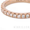 Van Cleef & Arpels ヴァン クリーフ&アーペル フェリシテ エタニティ リング 2.1mm ローズゴールド ダイヤモンド 12号 VCARP7RH00 5