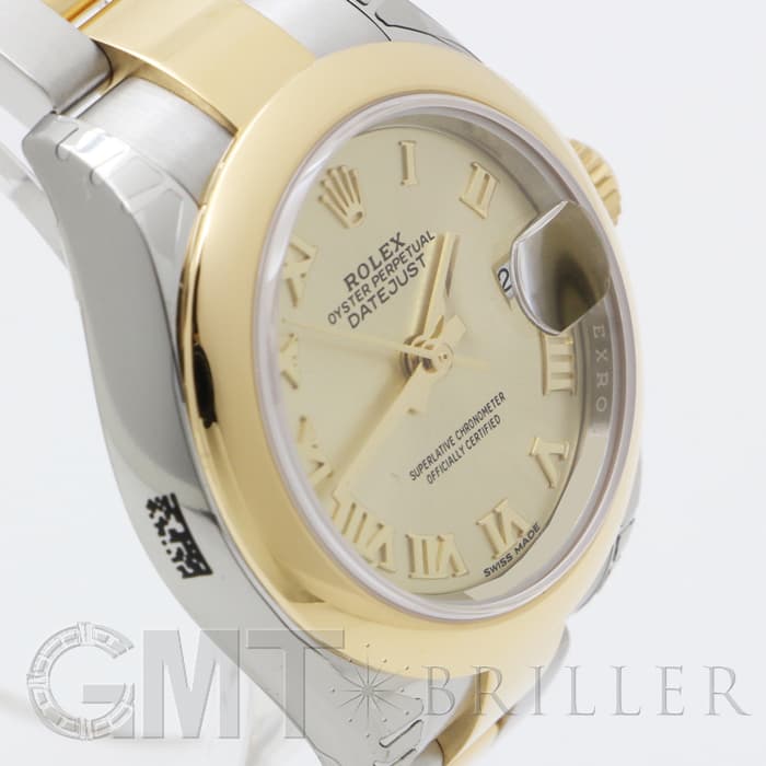 ROLEX ロレックス デイトジャスト 28 279163 シャンパンローマ オイスターブレス 14