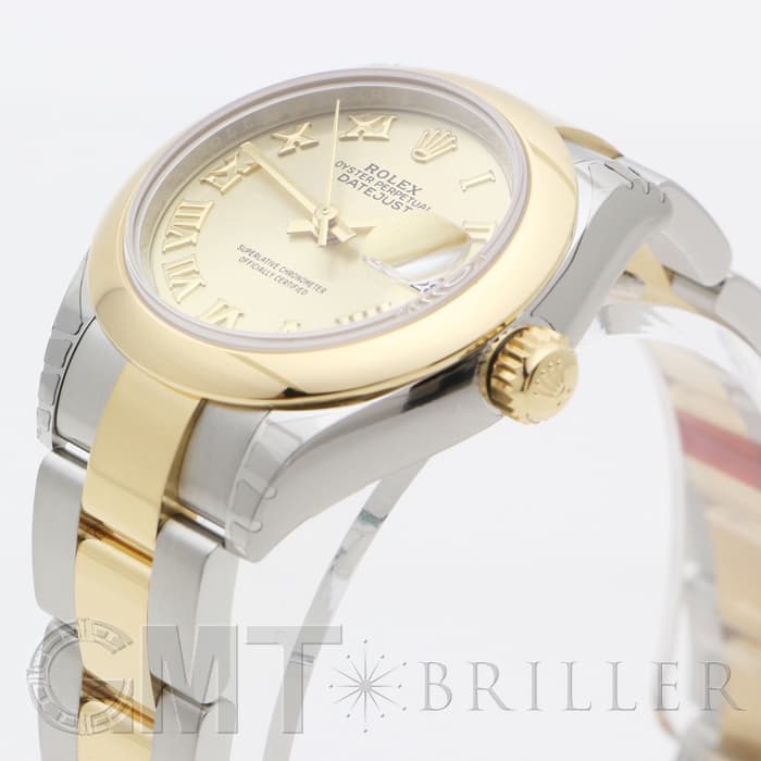 ROLEX ロレックス デイトジャスト 28 279163 シャンパンローマ オイスターブレス 15