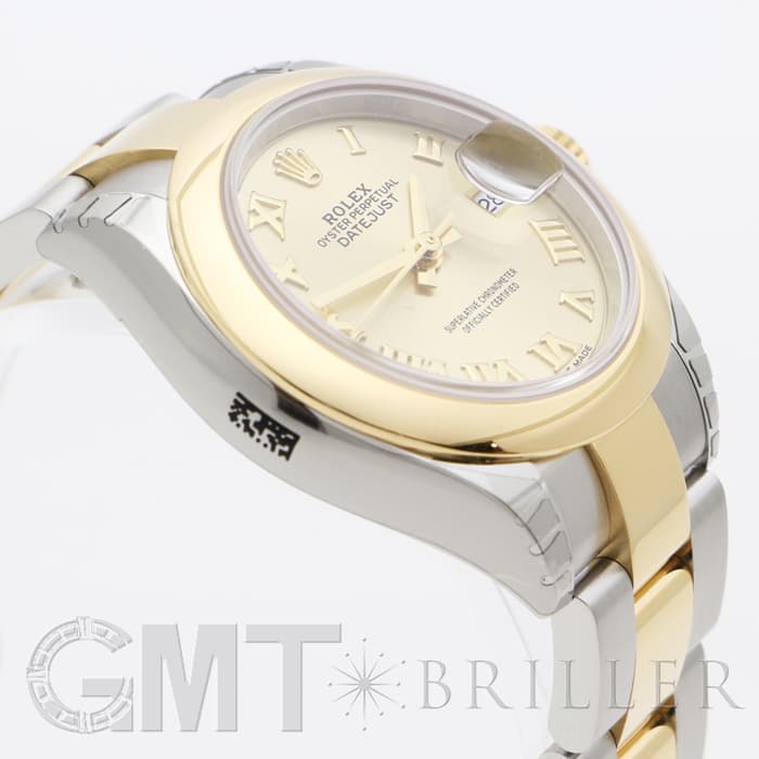 ROLEX ロレックス デイトジャスト 28 279163 シャンパンローマ オイスターブレス 16