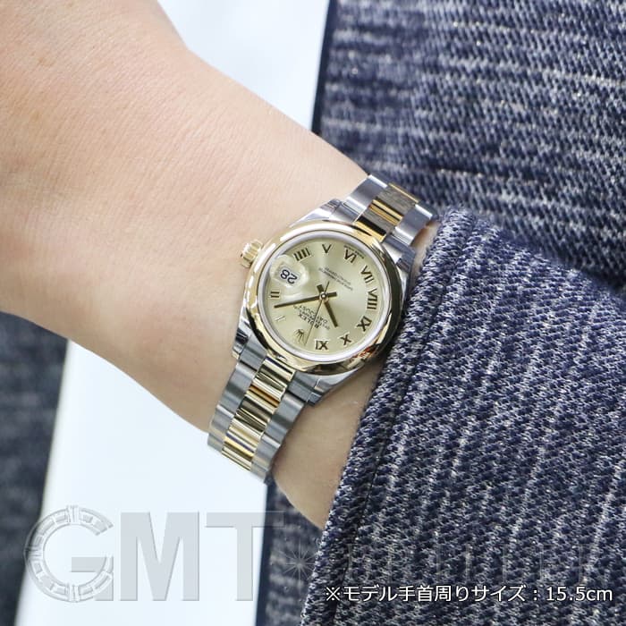 ROLEX ロレックス デイトジャスト 28 279163 シャンパンローマ オイスターブレス 29