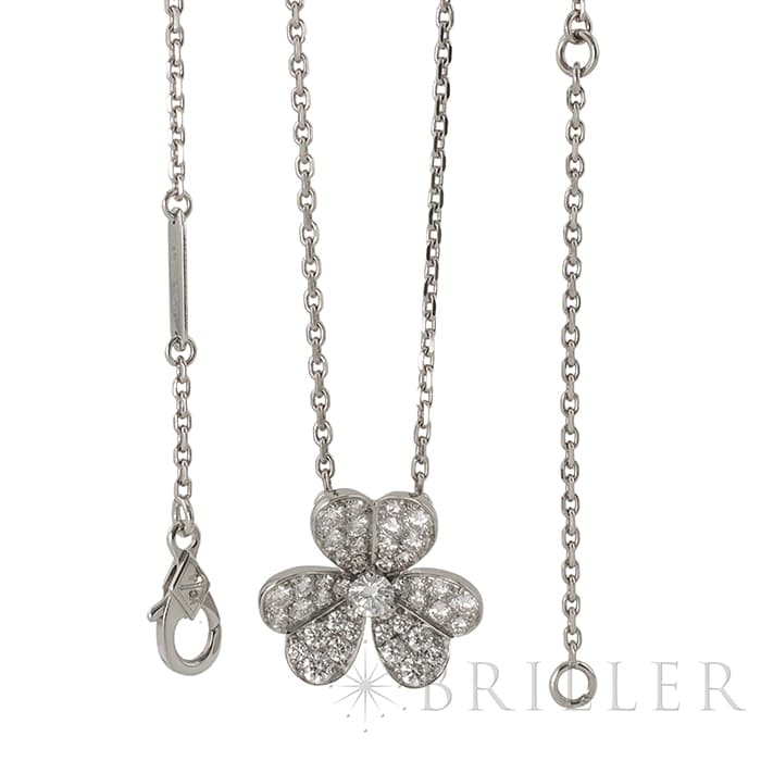 Van Cleef & Arpels ヴァン クリーフ&アーペル フリヴォル ペンダント ネックレス スモールモデル ホワイトゴールド ダイヤモンド VCARD31800 9
