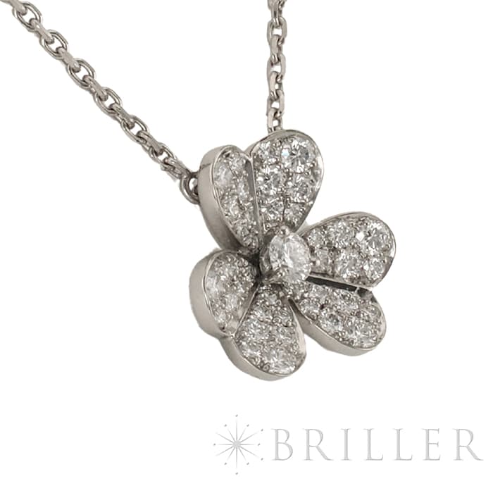 Van Cleef & Arpels ヴァン クリーフ&アーペル フリヴォル ペンダント ネックレス スモールモデル ホワイトゴールド ダイヤモンド VCARD31800 6