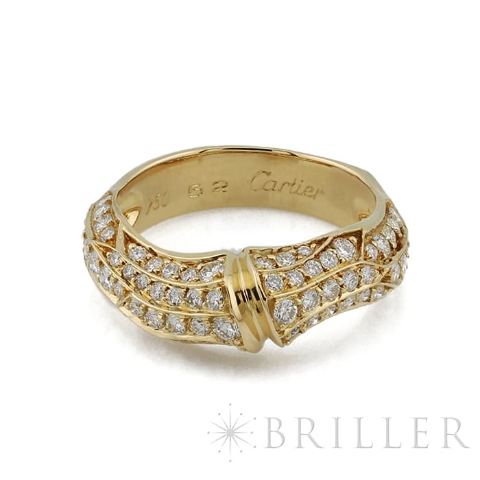 中古)CARTIER カルティエ バンブーリング 12号 イエローゴールド 