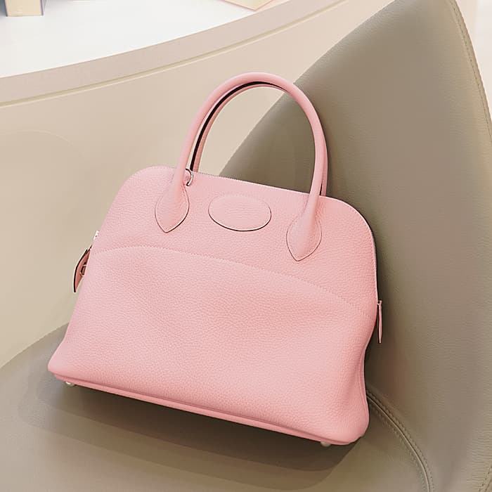 未使用)HERMES エルメス ボリード ヴェルソ 31 トリヨン ローズサクラ 