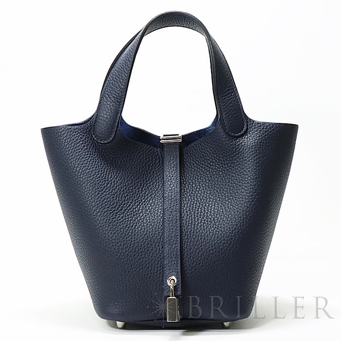 未使用)HERMES エルメス ピコタン ロックPM トリヨン ブルーニュイ 