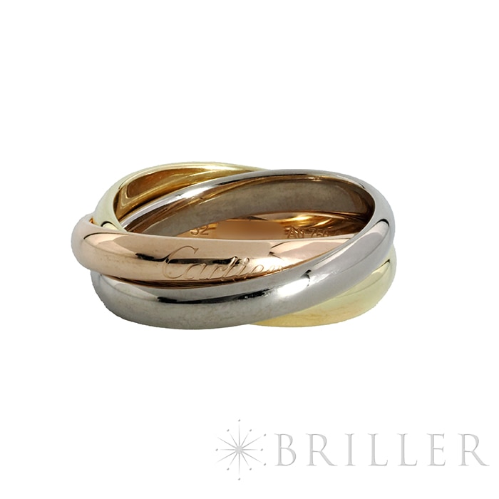 【週末値下げ中】カルティエ Cartier リング トリニティリング　52 中古)CARTIER カルティエ トリニティ リング クラシックモデル 52