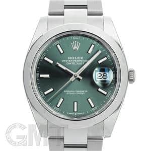 ROLEX ロレックス デイトジャスト 41 126300 ミントグリーン オイスターブレスレット
