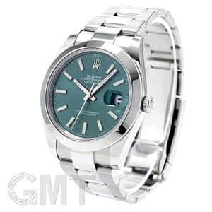 ROLEX ロレックス デイトジャスト 41 126300 ミントグリーン オイスターブレスレット