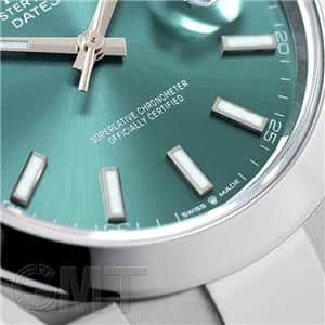 ROLEX ロレックス デイトジャスト 41 126300 ミントグリーン オイスターブレスレット