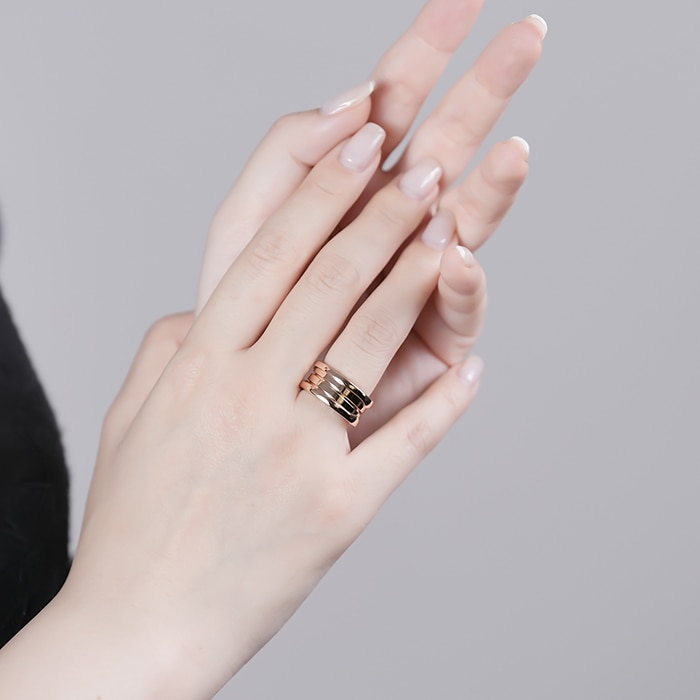 BVLGARI ブルガリ ビーゼロ1 リング ピンクゴールド 7号 335928 14