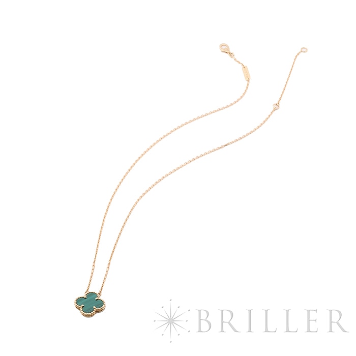 Van Cleef & Arpels ヴァン クリーフ&アーペル アルハンブラ ヴィンテージ アルハンブラ ペンダント ネックレス イエローゴールド マラカイト VCARO9VA00 12
