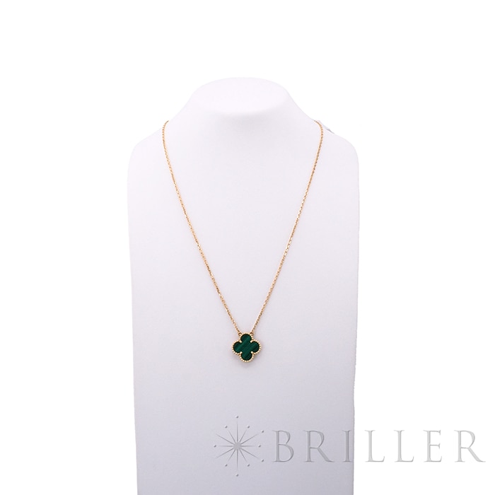 Van Cleef & Arpels ヴァン クリーフ&アーペル アルハンブラ ヴィンテージ アルハンブラ ペンダント ネックレス イエローゴールド マラカイト VCARO9VA00 13