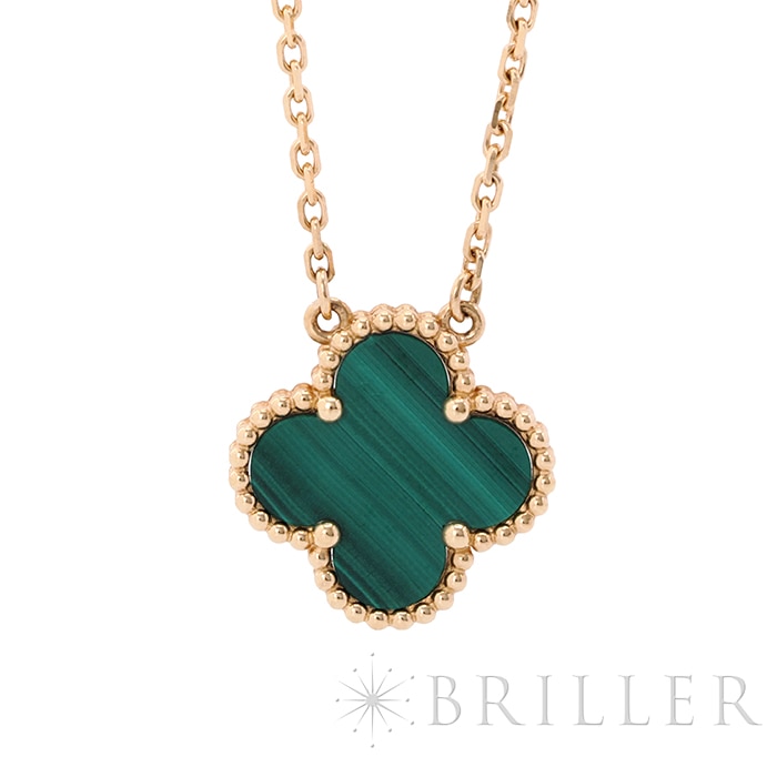Van Cleef & Arpels ヴァン クリーフ&アーペル アルハンブラ ヴィンテージ アルハンブラ ペンダント ネックレス イエローゴールド マラカイト VCARO9VA00 3