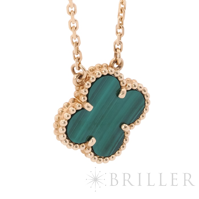 Van Cleef & Arpels ヴァン クリーフ&アーペル アルハンブラ ヴィンテージ アルハンブラ ペンダント ネックレス イエローゴールド マラカイト VCARO9VA00 7