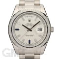 ROLEX ロレックス デイデイトII 218239BG シルバー 2Bサファイヤ 8Bダイヤ