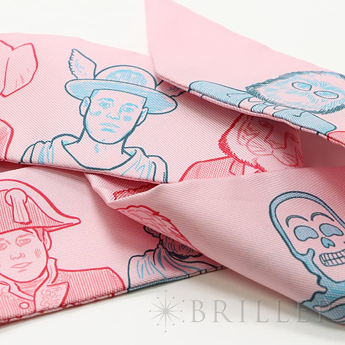 HERMES エルメス ツイリー ツイリー シルク ドレスコード ピンク 17