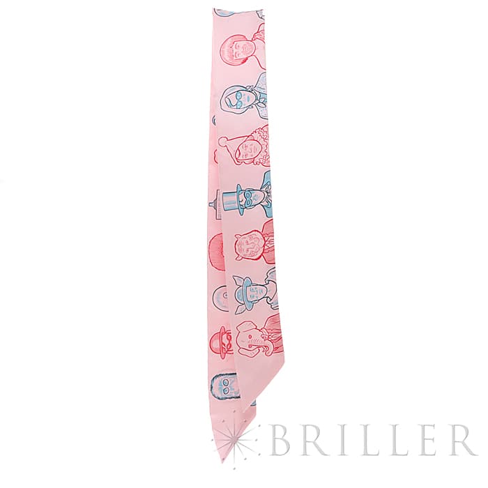 HERMES エルメス ツイリー ツイリー シルク ドレスコード ピンク 24