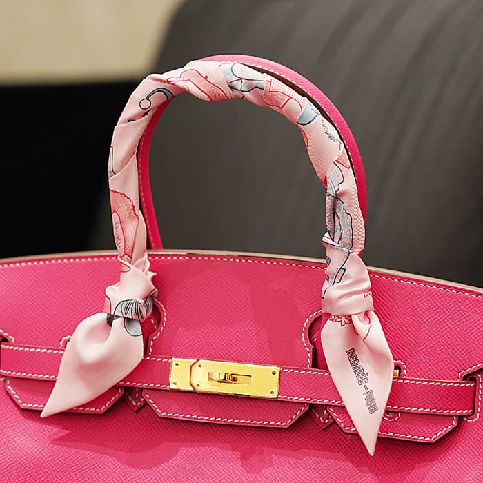 HERMES エルメス ツイリー ツイリー シルク ドレスコード ピンク 2