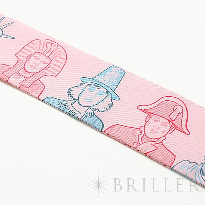 HERMES エルメス ツイリー ツイリー シルク ドレスコード ピンク 3