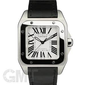 CARTIER カルティエ サントス サントス100 MM シルバー SS/革 W20106X8
