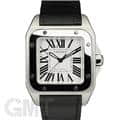 CARTIER カルティエ サントス サントス100 MM シルバー SS/革 W20106X8