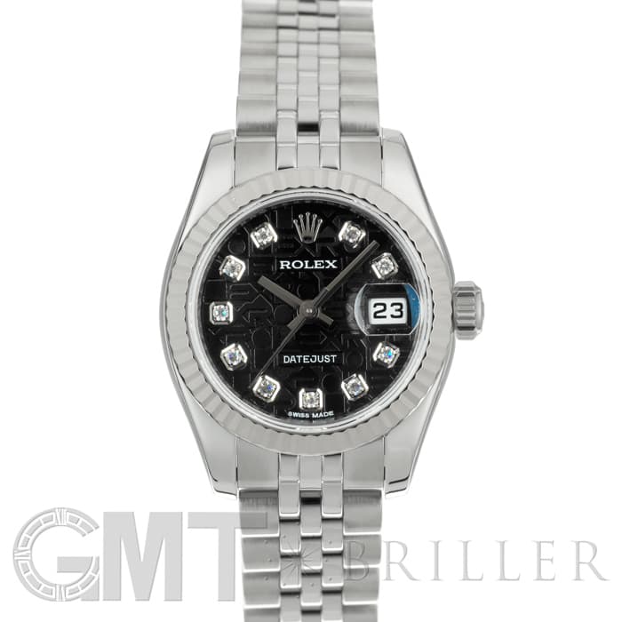 ROLEX ロレックス デイトジャスト 179174G ブラック コンピューター ランダムシリアル メイン