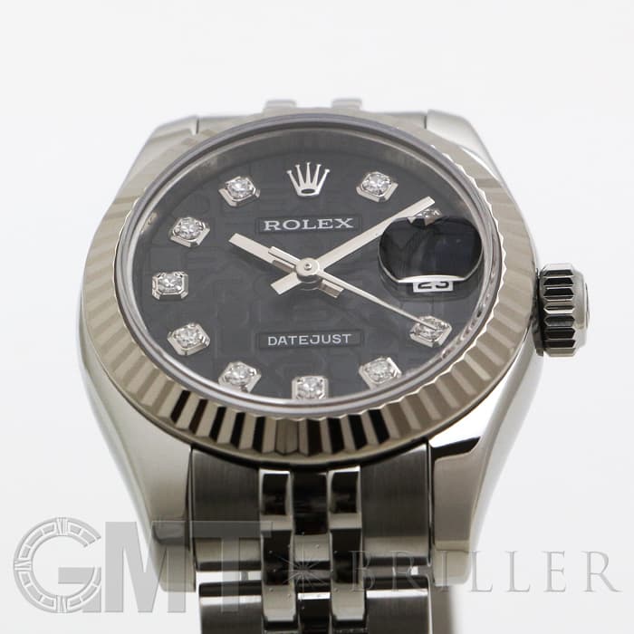 ROLEX ロレックス デイトジャスト 179174G ブラック コンピューター ランダムシリアル 12