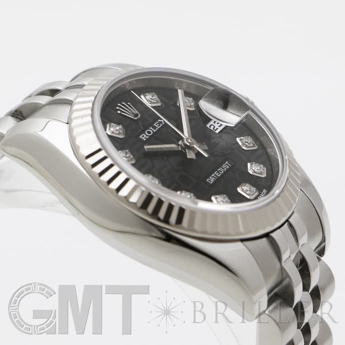 ROLEX ロレックス デイトジャスト 179174G ブラック コンピューター ランダムシリアル 18