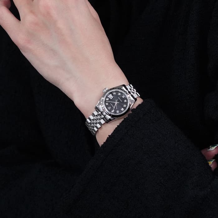 ROLEX ロレックス デイトジャスト 179174G ブラック コンピューター ランダムシリアル 28