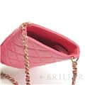 CHANEL シャネル マトラッセ チェーン フォン ホルダー キャビアスキン レザー ピンク ゴールド金具 90240354 9