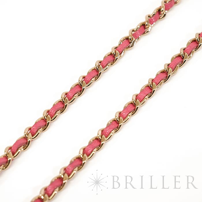 CHANEL シャネル マトラッセ チェーン フォン ホルダー キャビアスキン レザー ピンク ゴールド金具 90240354 15