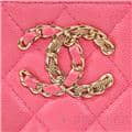 CHANEL シャネル マトラッセ チェーン フォン ホルダー キャビアスキン レザー ピンク ゴールド金具 90240354 4